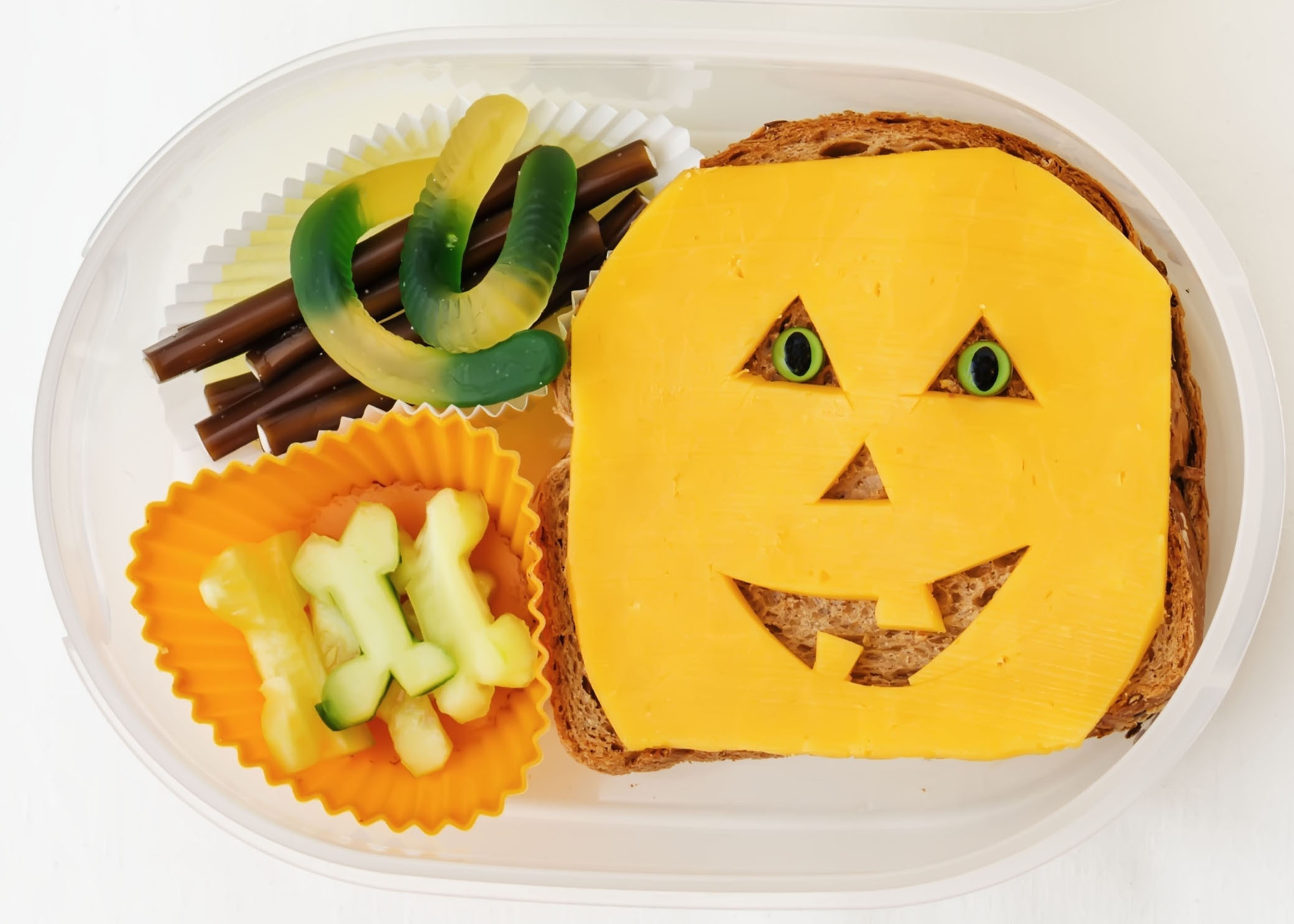 lunch box for children in the form of monsters