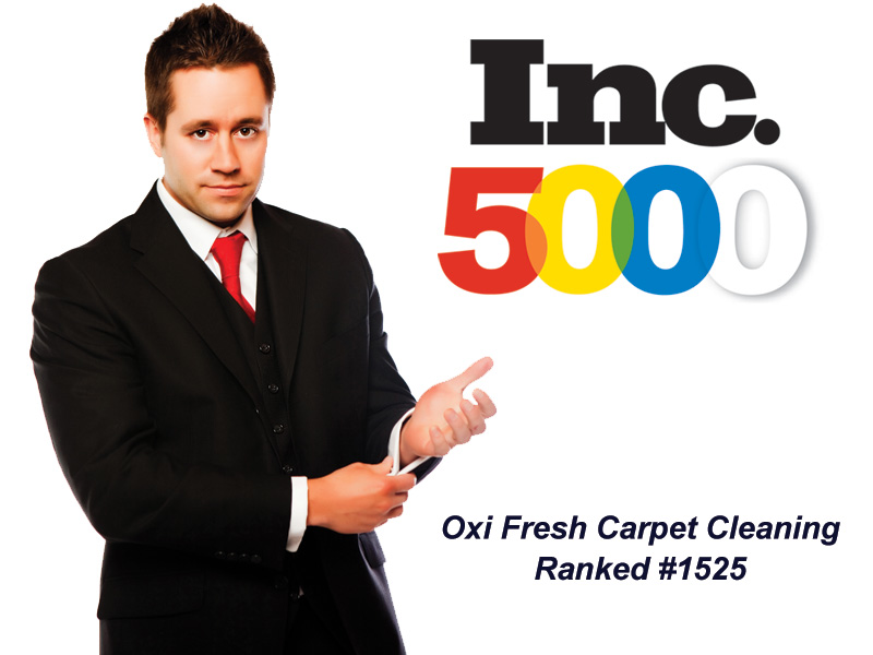 Oxi Fresh Carpet Cleaning Ranked #1525 on Inc. 5000