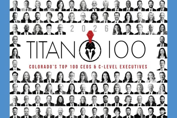 Oxi Fresh Founder Jonathan Barnett's headshot appears alongside images of the rest of this year's Colorado Titan 100 class.